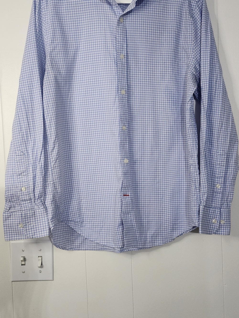 Tommy Hilfiger Blue Micro-Check Button-Down Shirt